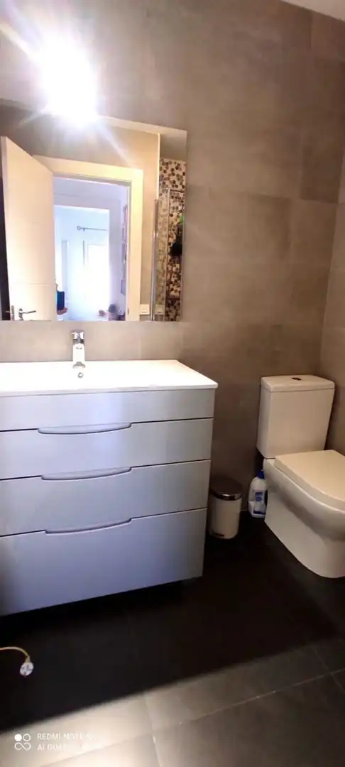 Baño de Piso de alquiler en Málaga con Aire acondicionado, Amueblado y Balcón
