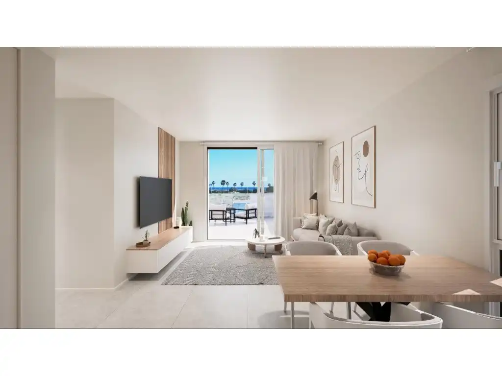 Sala de estar de Casa o chalet en venta en Pilar de la Horadada con Aire acondicionado, Jardín privado y Piscina