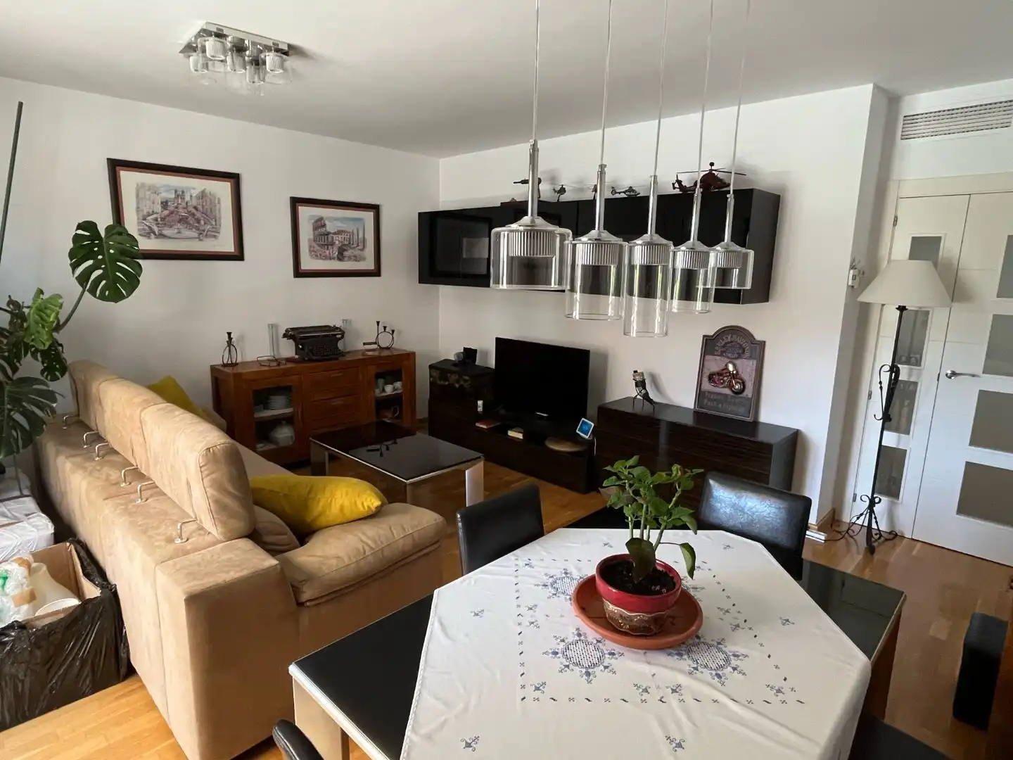 Living room of Flat for sale in  Albacete Capital  with Air Conditioner, Terrace and Balcony
