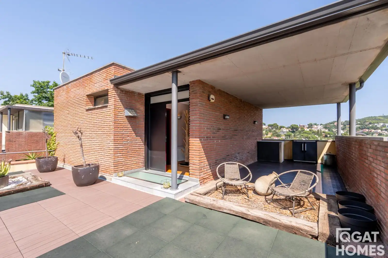 Terraza de Casa o chalet en venta en Sant Cugat del Vallès con Calefacción, Terraza y Trastero