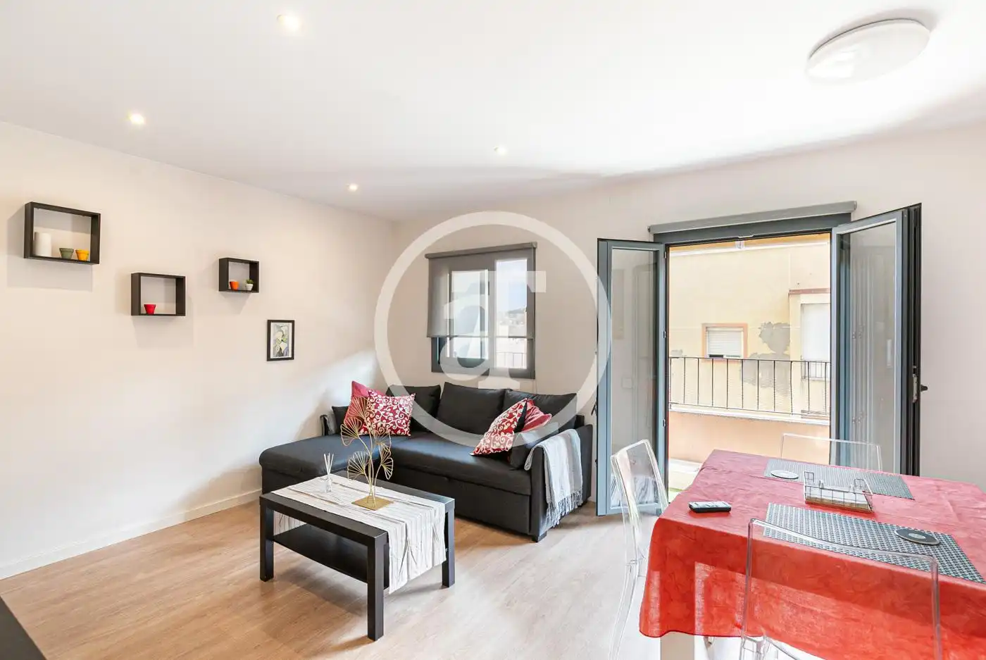 Balcony of Flat for rent in  Barcelona Capital  with Heating, Furnished and Oven