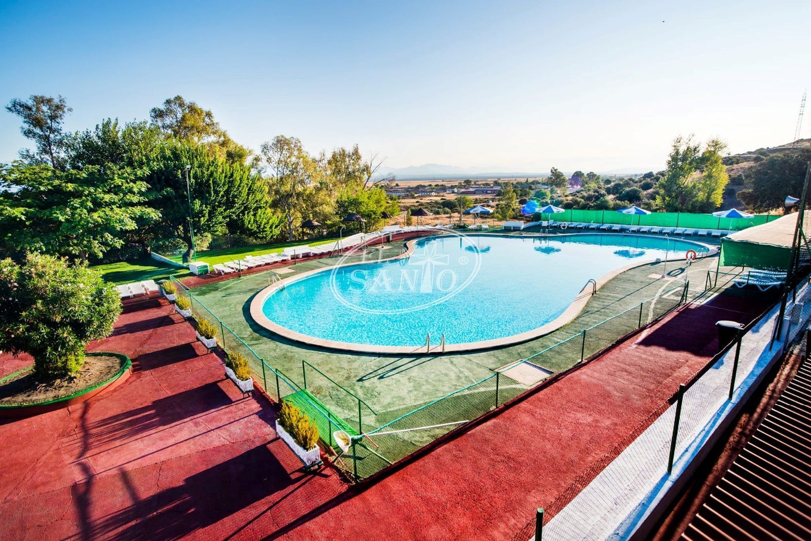 Swimming pool of Building for sale in Oropesa