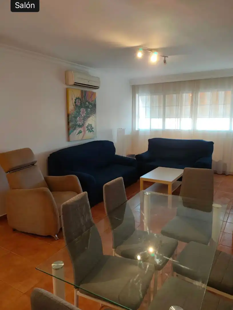 Sala d'estar de Pis de lloguer en Málaga amb Aire condicionat, Moblat i Forn