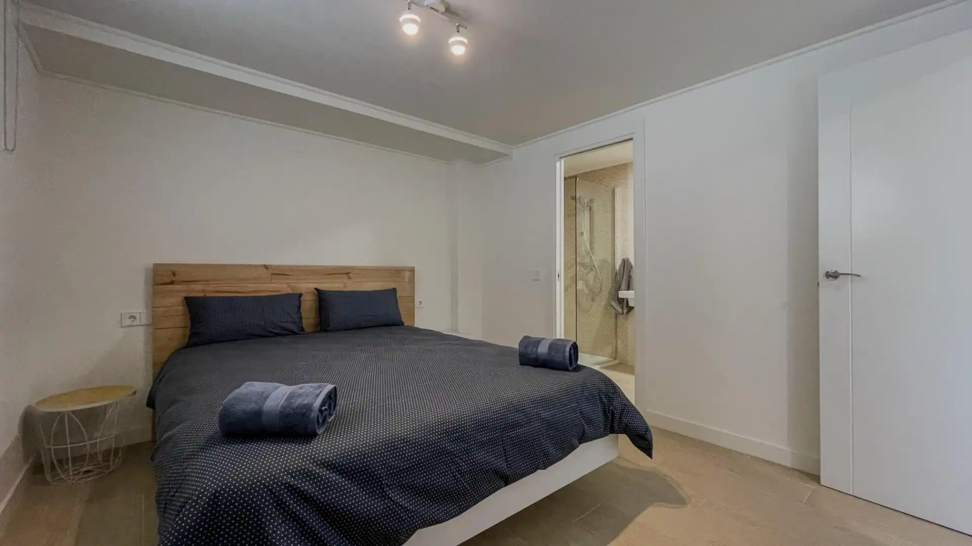 Schlafzimmer von Dachboden zum Verkauf in Finestrat mit Klimaanlage, Terrasse und Möbliert