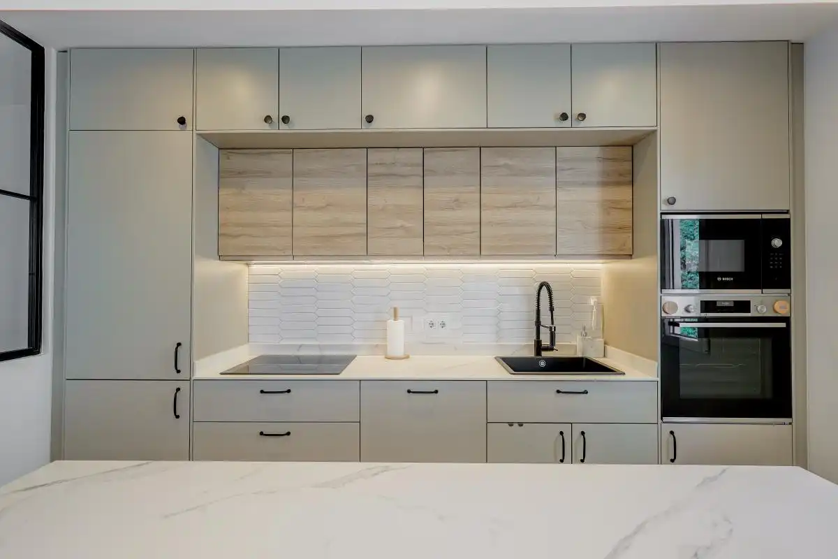 Kitchen of Flat for rent in Madrid  with Air Conditioner, Heating and Terrace