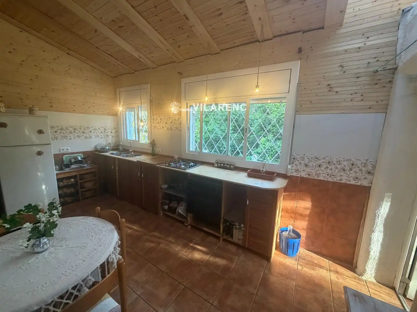 Cuina de Casa o xalet en venda en El Montmell amb Calefacció, Jardí privat i Terrassa