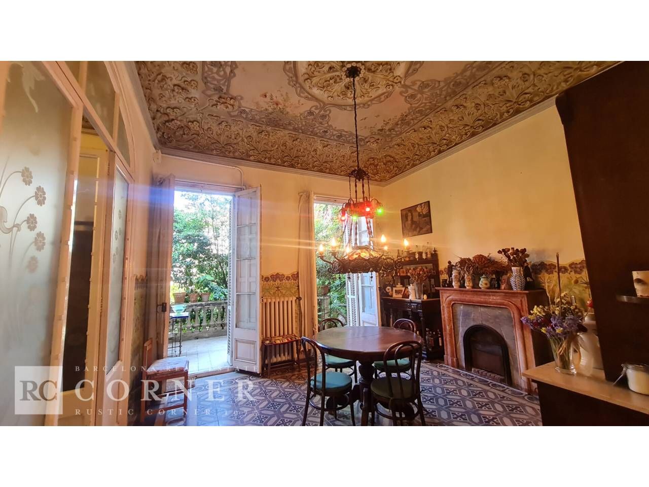Dining room of House or chalet for sale in  Barcelona Capital  with Heating, Private garden and Terrace