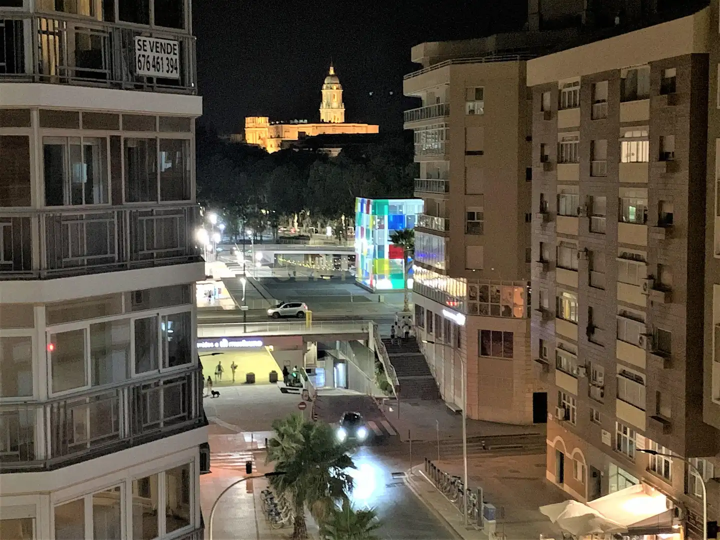 Außenansicht von Wohnung zur Miete in Málaga mit Klimaanlage