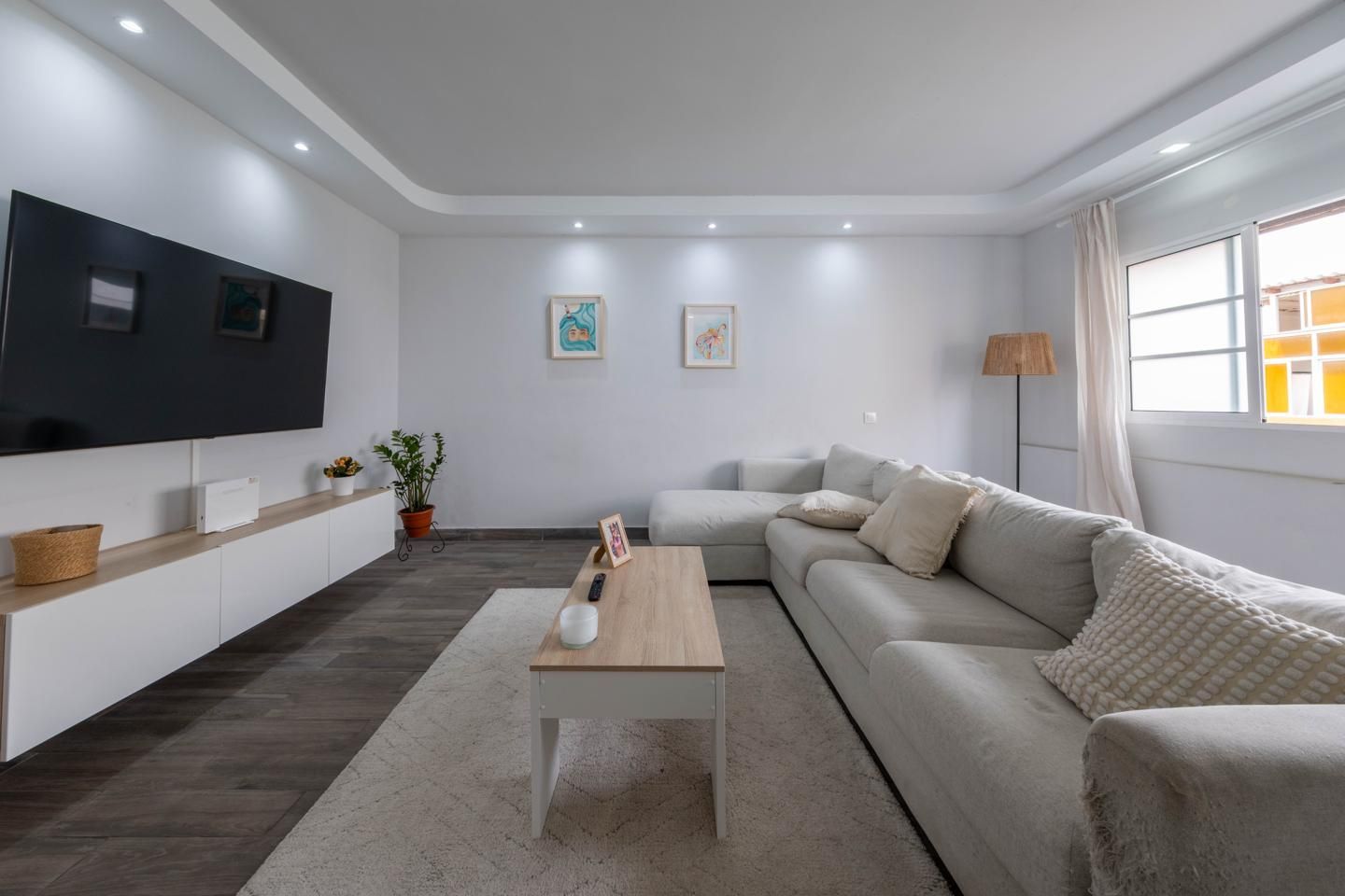 Sala de estar de Piso en venta en Las Palmas de Gran Canaria