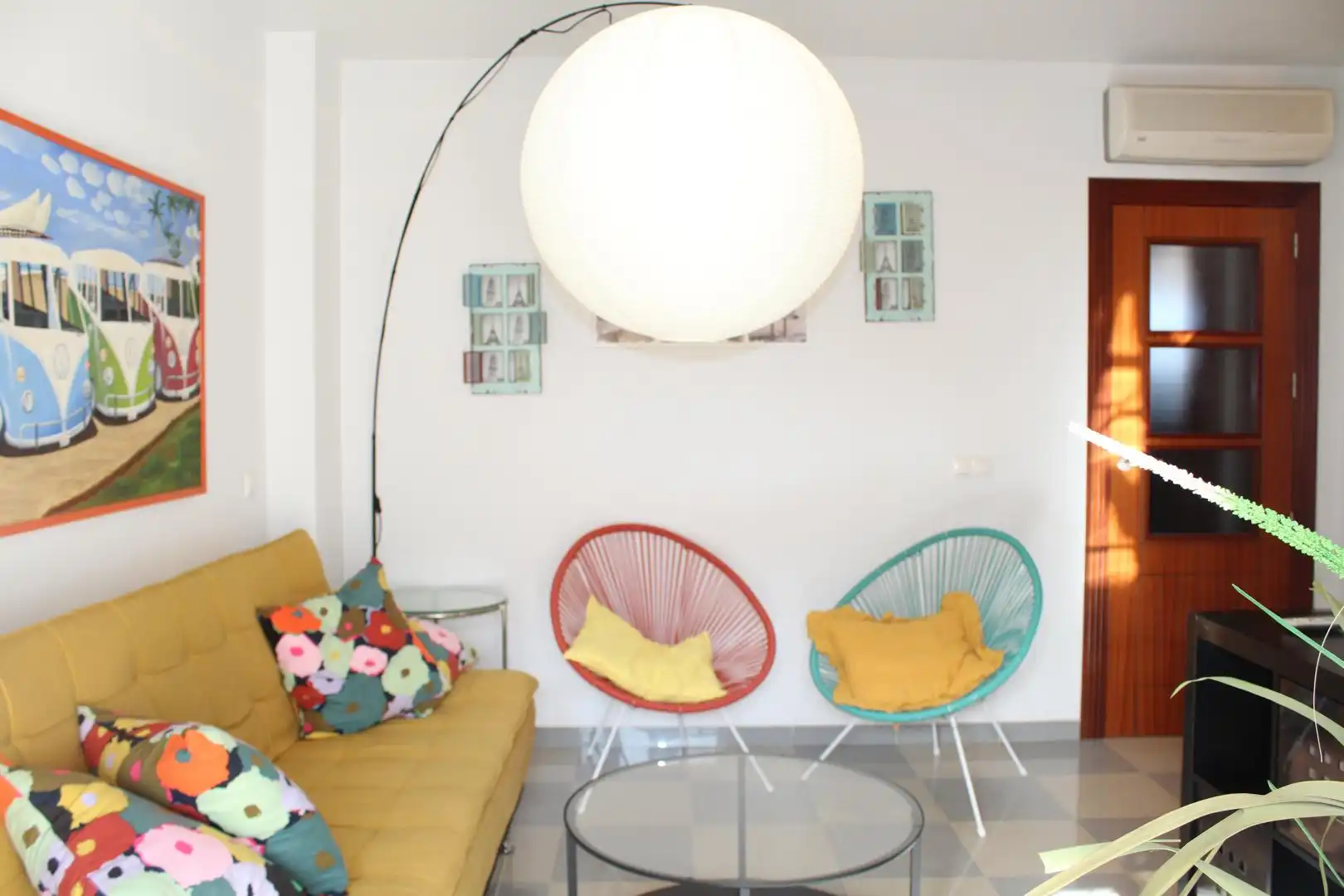 Sala de estar de Apartamento en venta en Roquetas de Mar con Aire acondicionado, Amueblado y Horno
