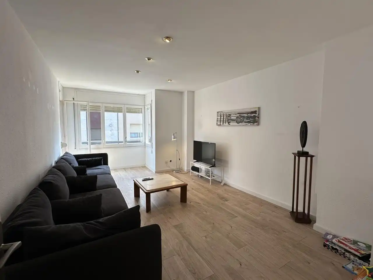 Living room of Flat for rent in Terrassa  with Air Conditioner, Heating and Terrace