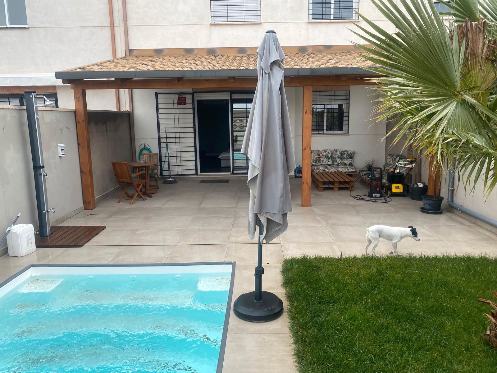 Swimming pool of Single-family semi-detached for sale in Poblete  with Air Conditioner, Heating and Private garden