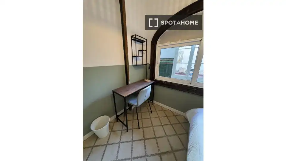 Bedroom of Flat for share in Barcelona  with Air Conditioner, Heating and Terrace