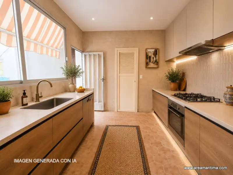 Cocina de Casa adosada en venta en Valencia con Trastero y Alarma