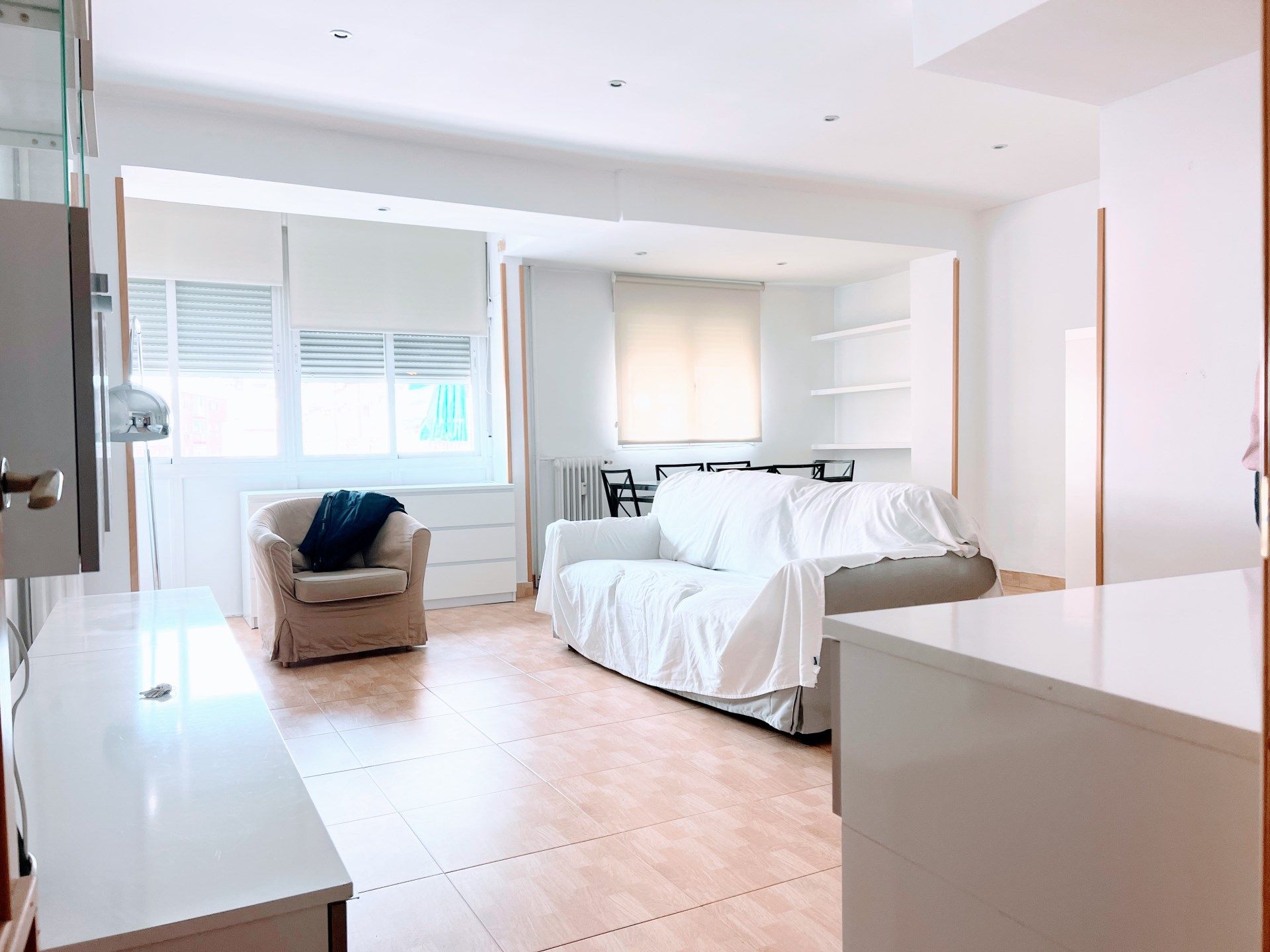 Living room of Flat to rent in  Madrid Capital  with Heating and Furnished