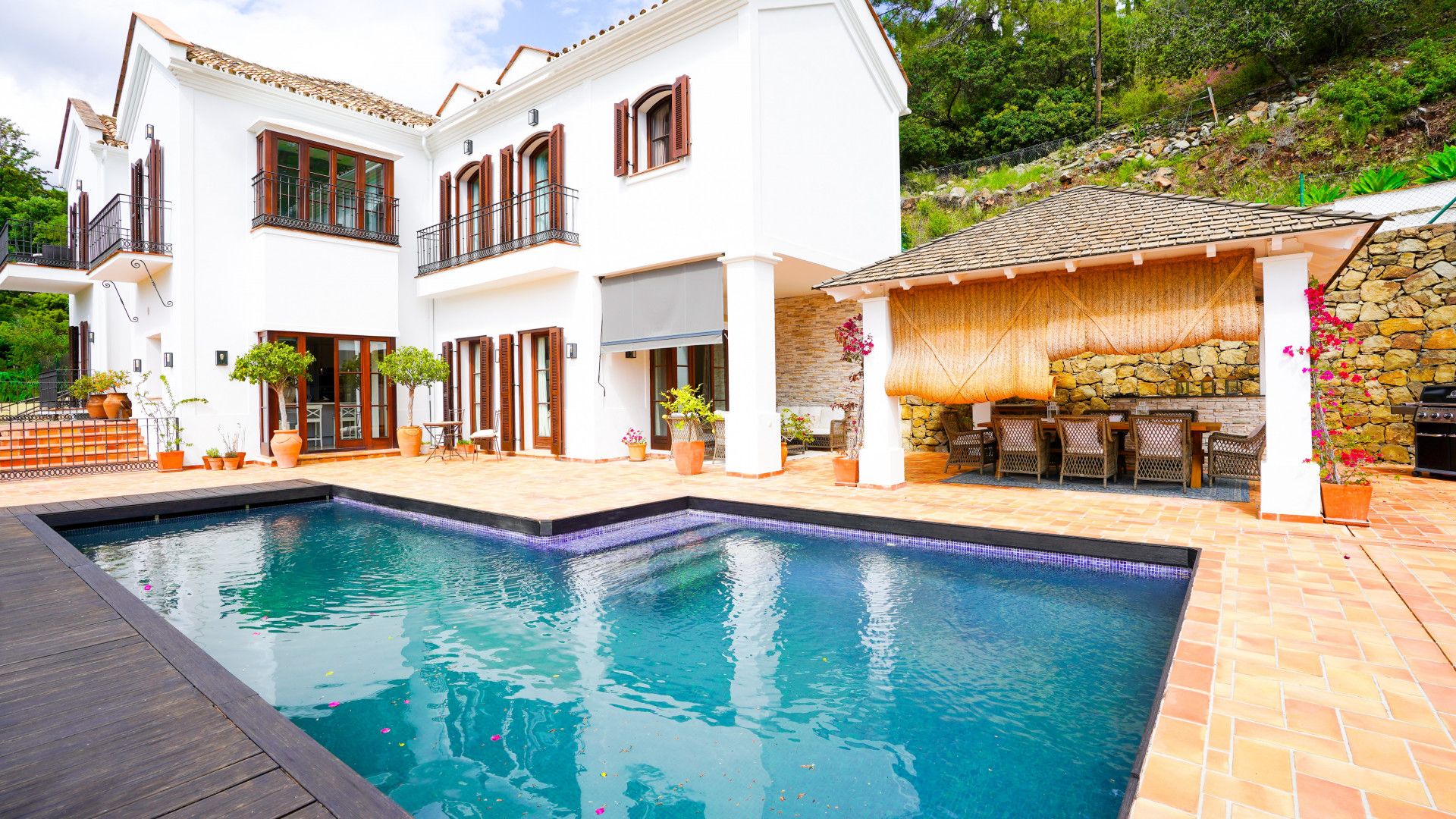 Swimming pool of House or chalet to rent in Benahavís  with Heating, Private garden and Terrace