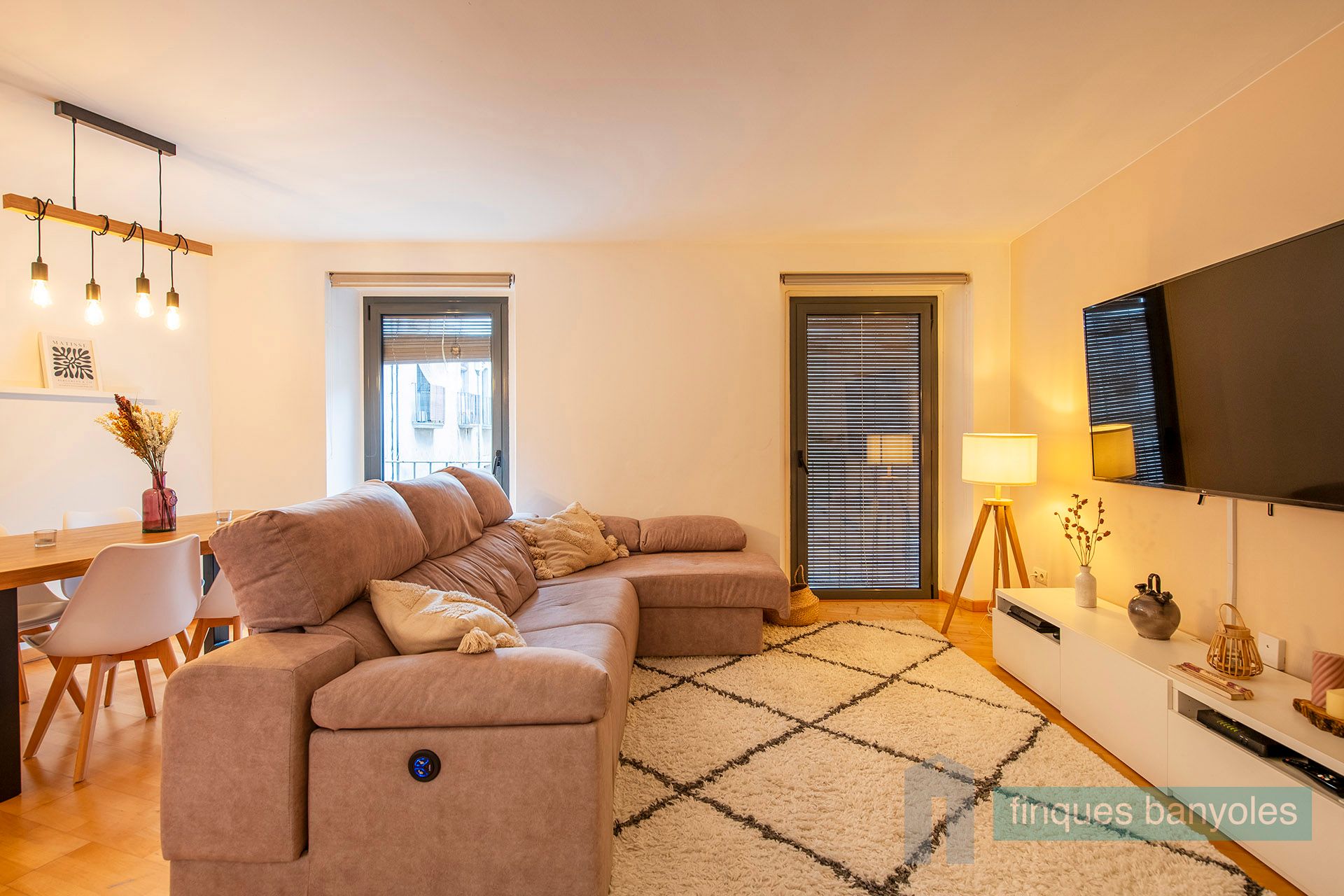 Living room of Attic for sale in Banyoles  with Air Conditioner, Heating and Terrace