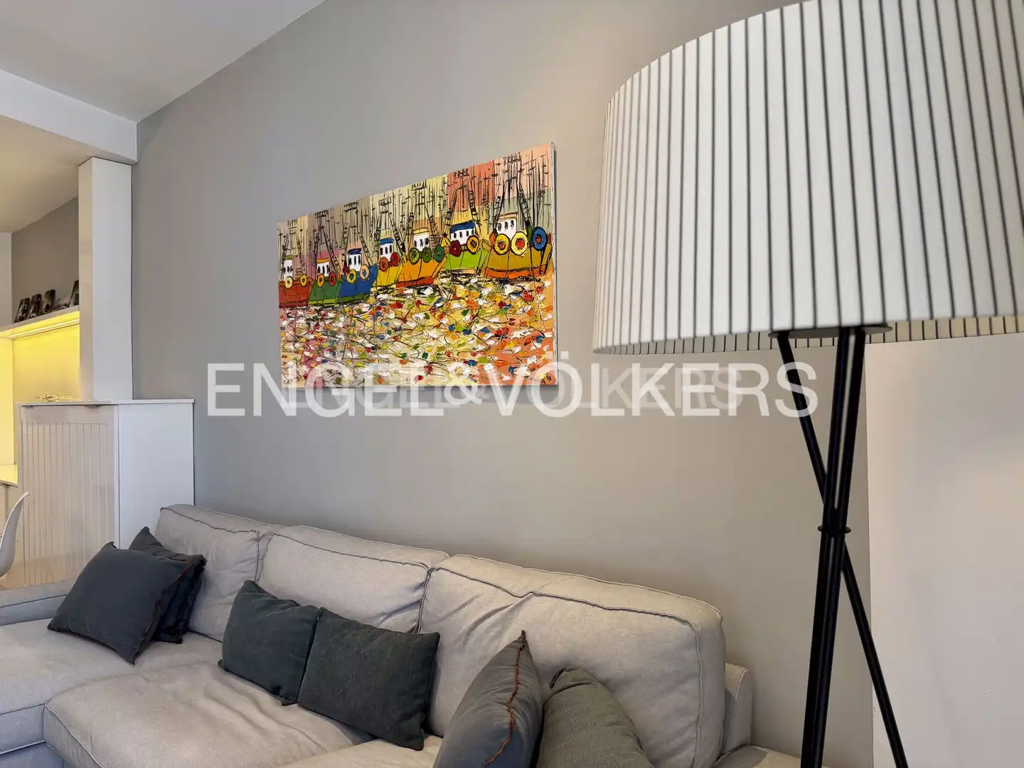 Sala de estar de Piso de alquiler en Madrid con Aire acondicionado, Calefacción y Amueblado
