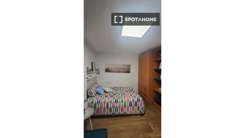Schlafzimmer von Wohnung zur untervermieten in Málaga mit Klimaanlage, Terrasse und Möbliert