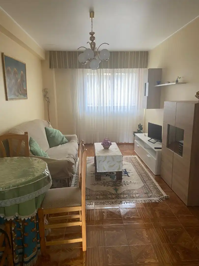 Bedroom of Flat for rent in Cangas   with Terrace, Furnished and Oven