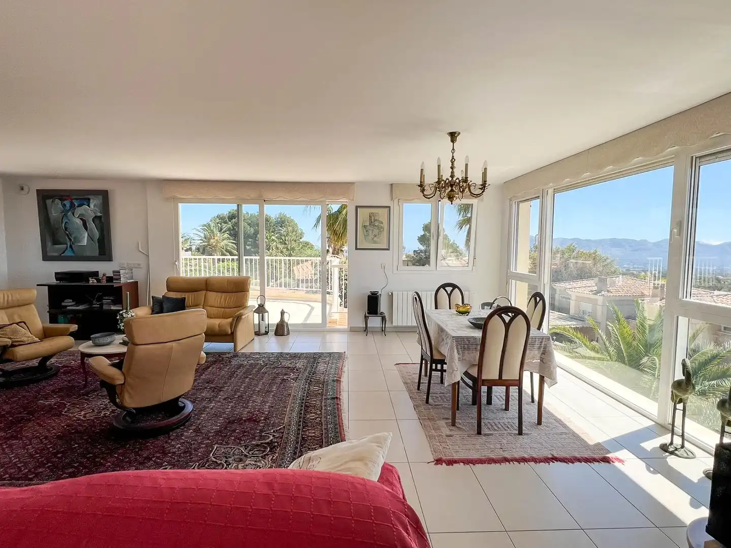Sala de estar de Casa o chalet en venta en La Nucia con Aire acondicionado, Calefacción y Jardín privado