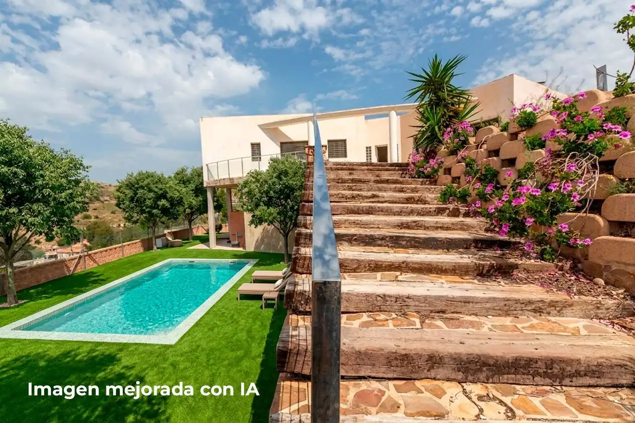 Garden of Houses for sale in Aspe  with Air Conditioner, Heating and Private garden