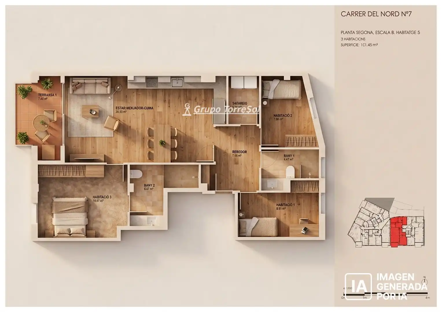 Wohnung zum Verkauf in del Nord, Centre