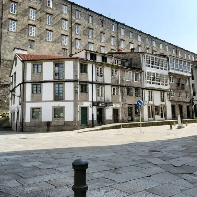 Vista exterior de Casa o chalet en venta en Santiago de Compostela 