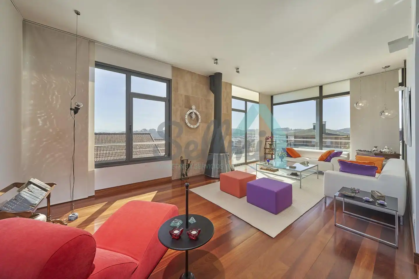 Living room of Houses for sale in Gozón  with Heating, Private garden and Terrace