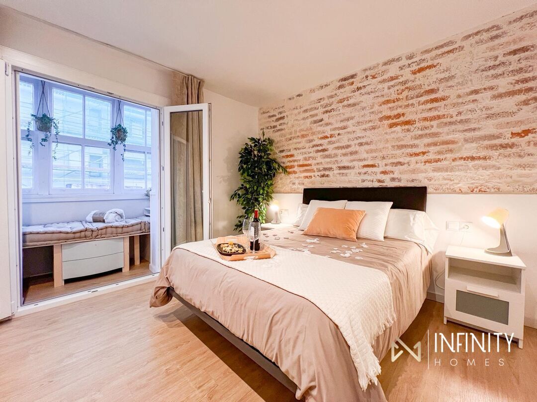 Bedroom of Flat for sale in Bilbao   with Heating and Furnished