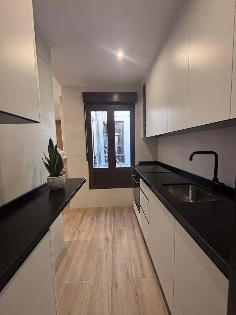 Kitchen of Flat for rent in Granada  with Air Conditioner, Furnished and Balcony