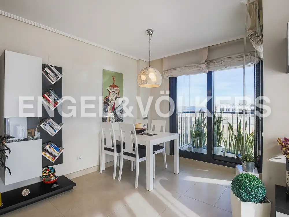 Comedor de Piso de alquiler en Alboraya con Aire acondicionado, Calefacción y Jardín privado
