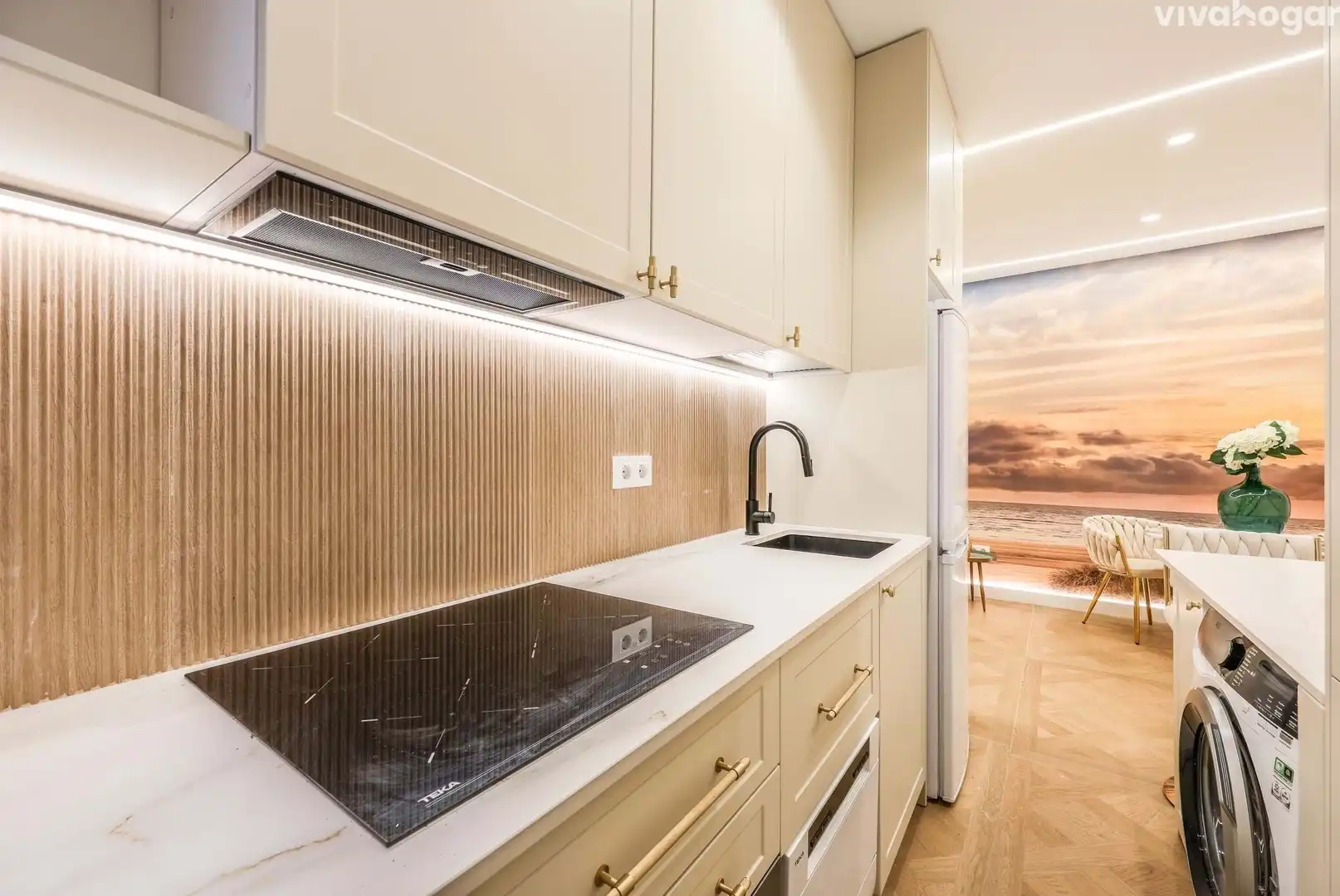 Kitchen of Flat for sale in Madrid  with Air Conditioner, Heating and Furnished