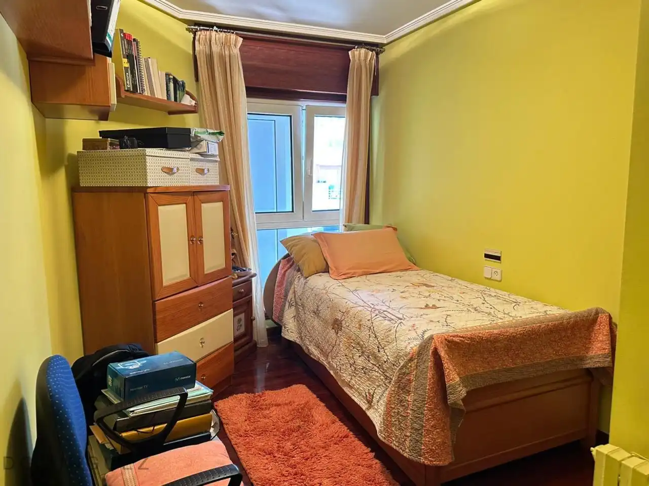 Bedroom of Flat for sale in Vigo   with Heating, Parquet flooring and Terrace