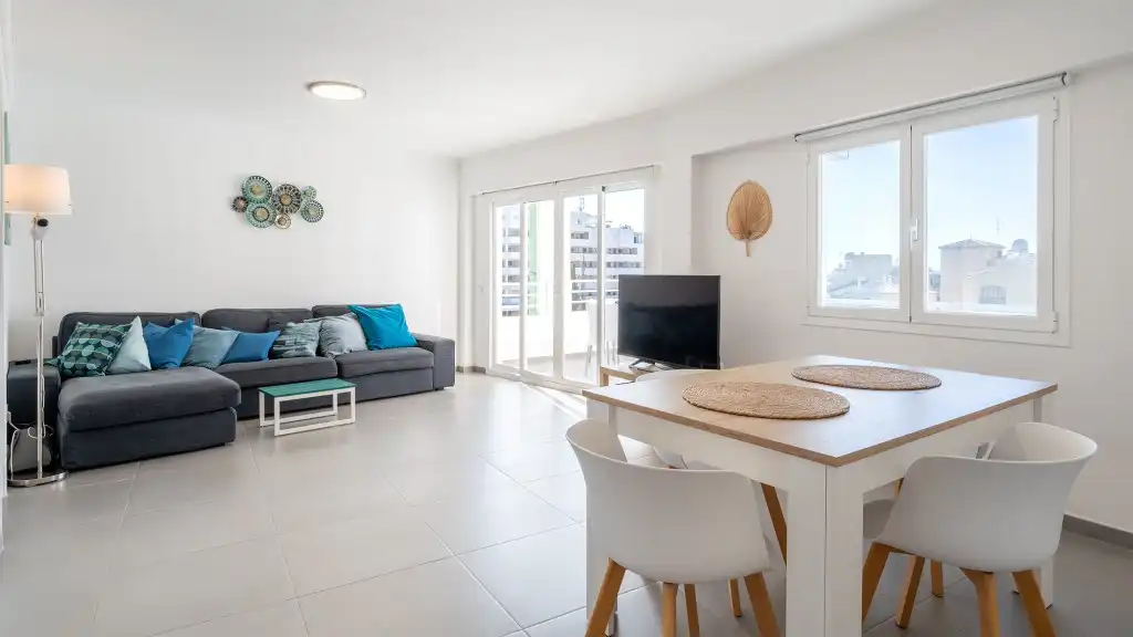 Sala de estar de Apartamento en venta en Calvià con Aire acondicionado, Terraza y Trastero