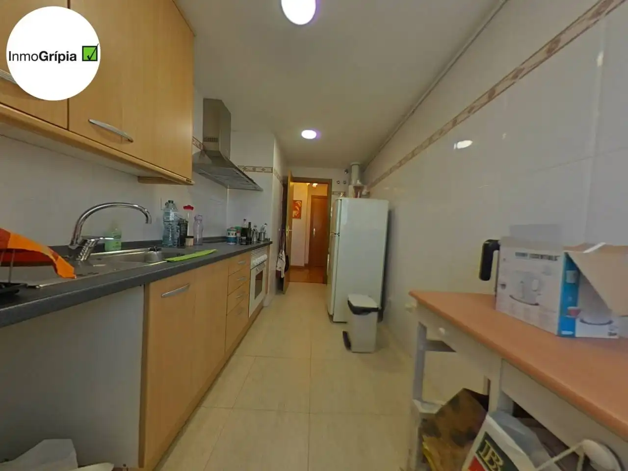 Küche von Wohnung zum Verkauf in Terrassa mit Klimaanlage, Heizung und Parkett