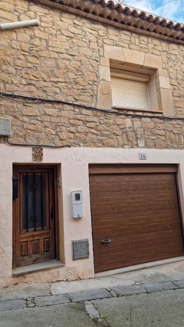 Exterior view of House or chalet for sale in La Pobla de Cérvoles  with Heating, Storage room and Furnished