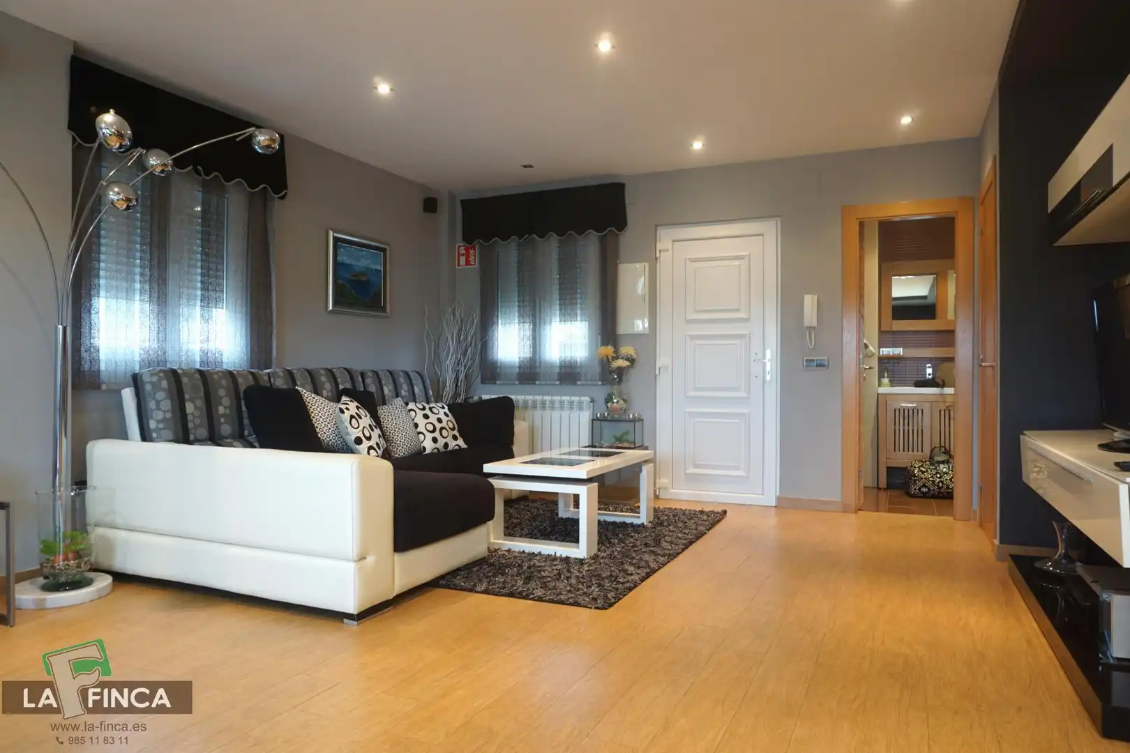 Living room of Houses for sale in Castrillón  with Heating, Terrace and Swimming Pool