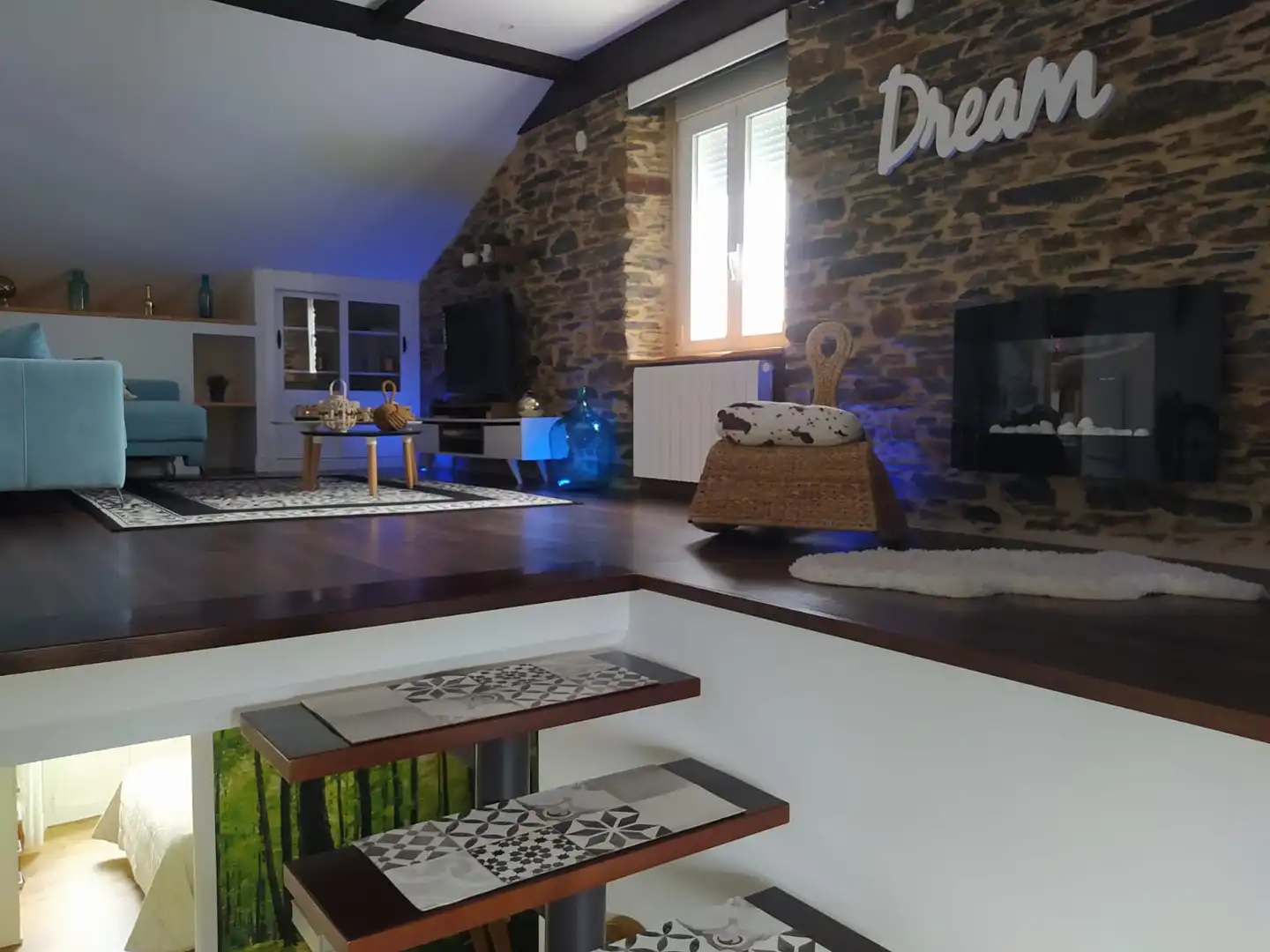 Sala de estar de Casa adosada en venta en Foz con Calefacción, Jardín privado y Terraza