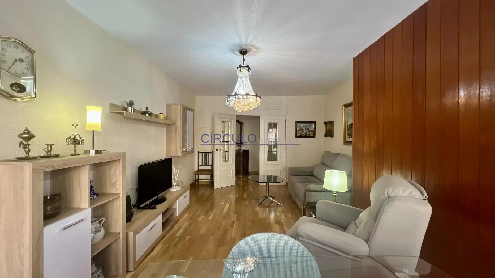 Sala de estar de Piso en venta en Lorca con Calefacción, Trastero y Amueblado