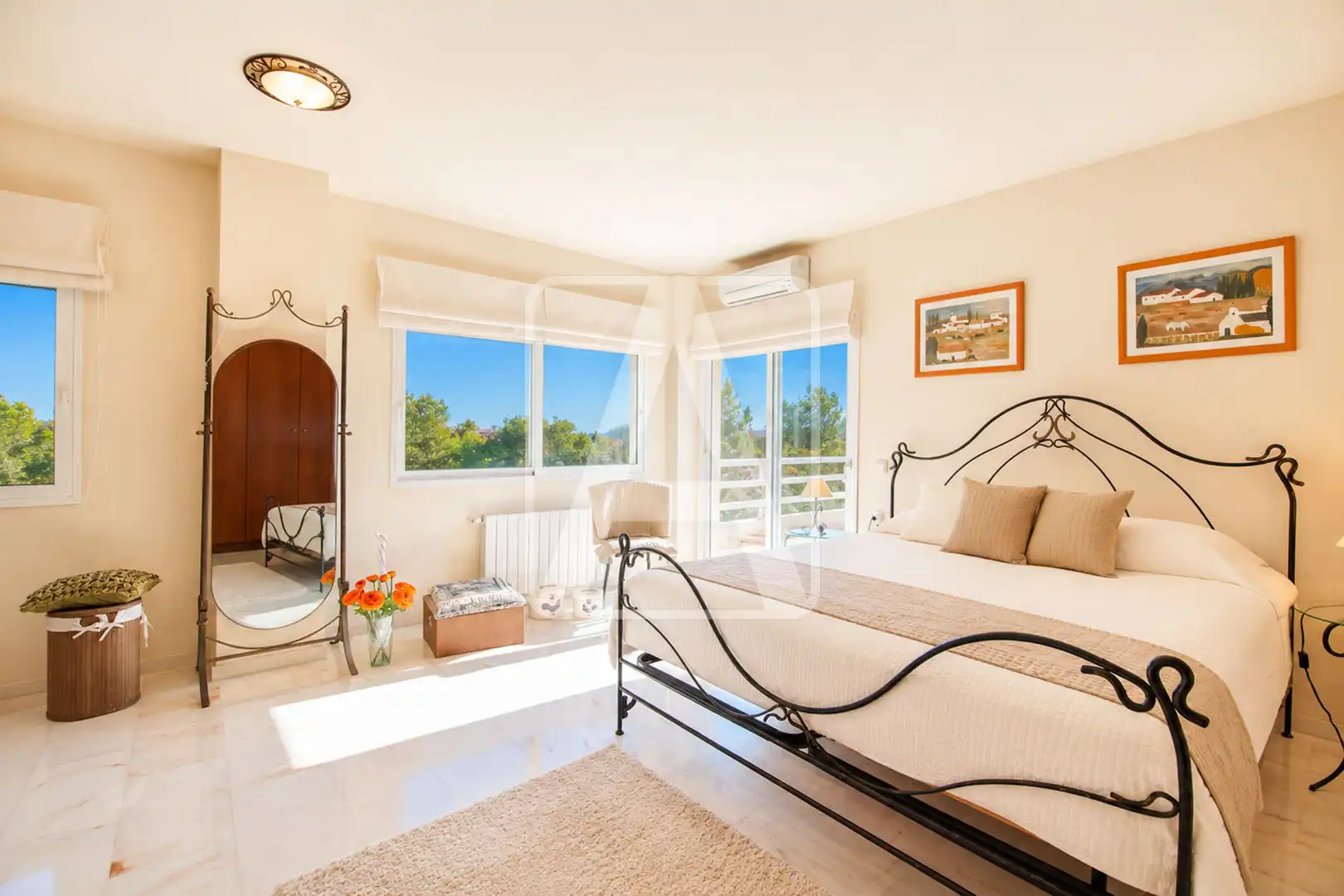 Bedroom of Houses for sale in Calpe / Calp  with Air Conditioner, Heating and Private garden