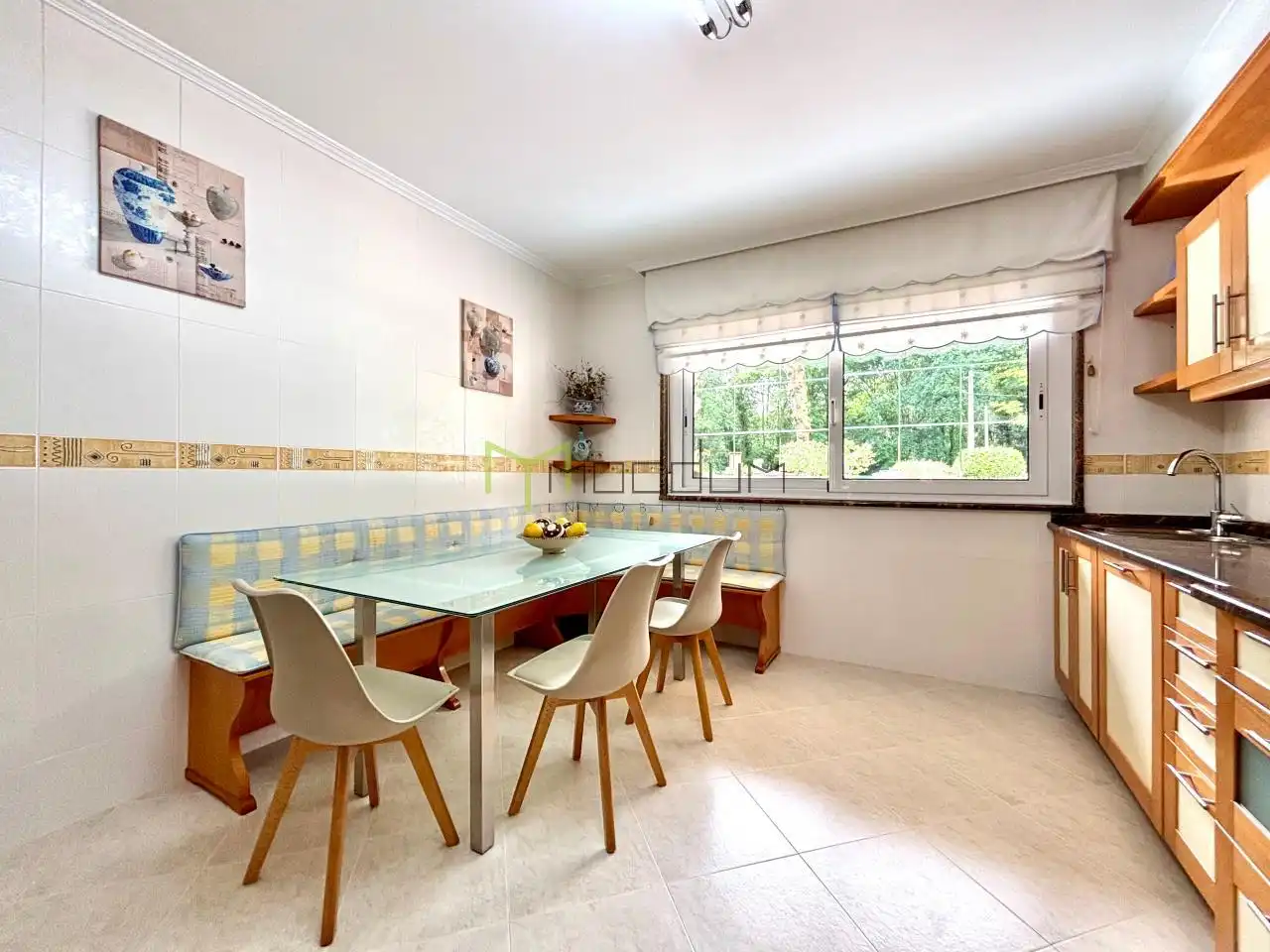 Comedor de Casa o chalet en venta en Ames con Calefacción, Jardín privado y Parquet