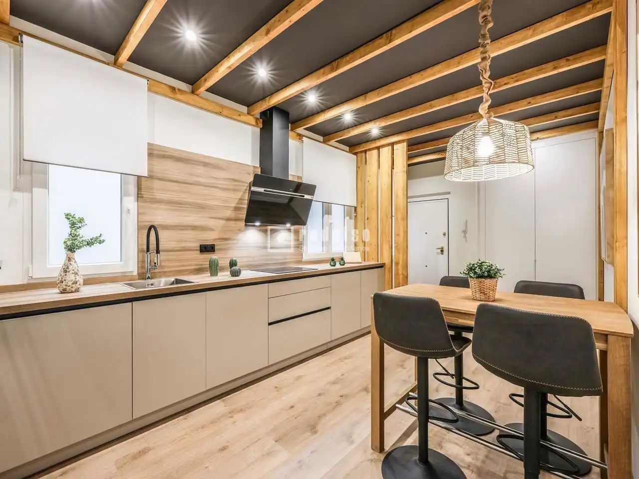 Kitchen of Flat for sale in Madrid  with Air Conditioner, Heating and Terrace
