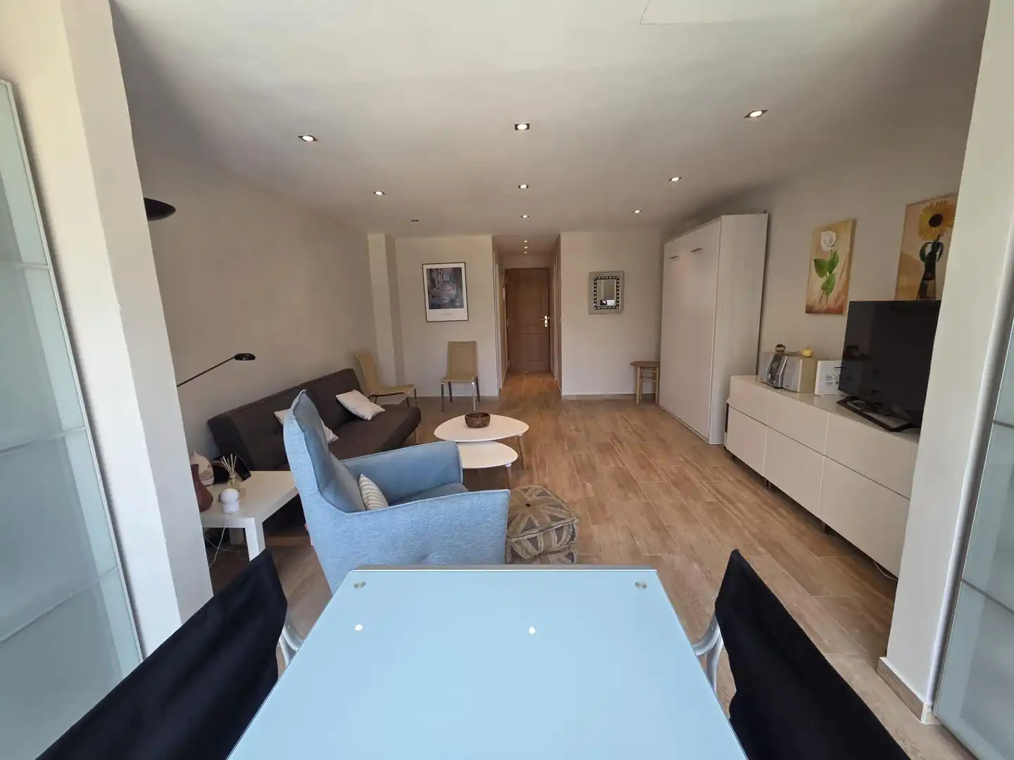 Wohnzimmer von Wohnung zum Verkauf in Alicante / Alacant mit Möbliert und Gemeinschaftspool