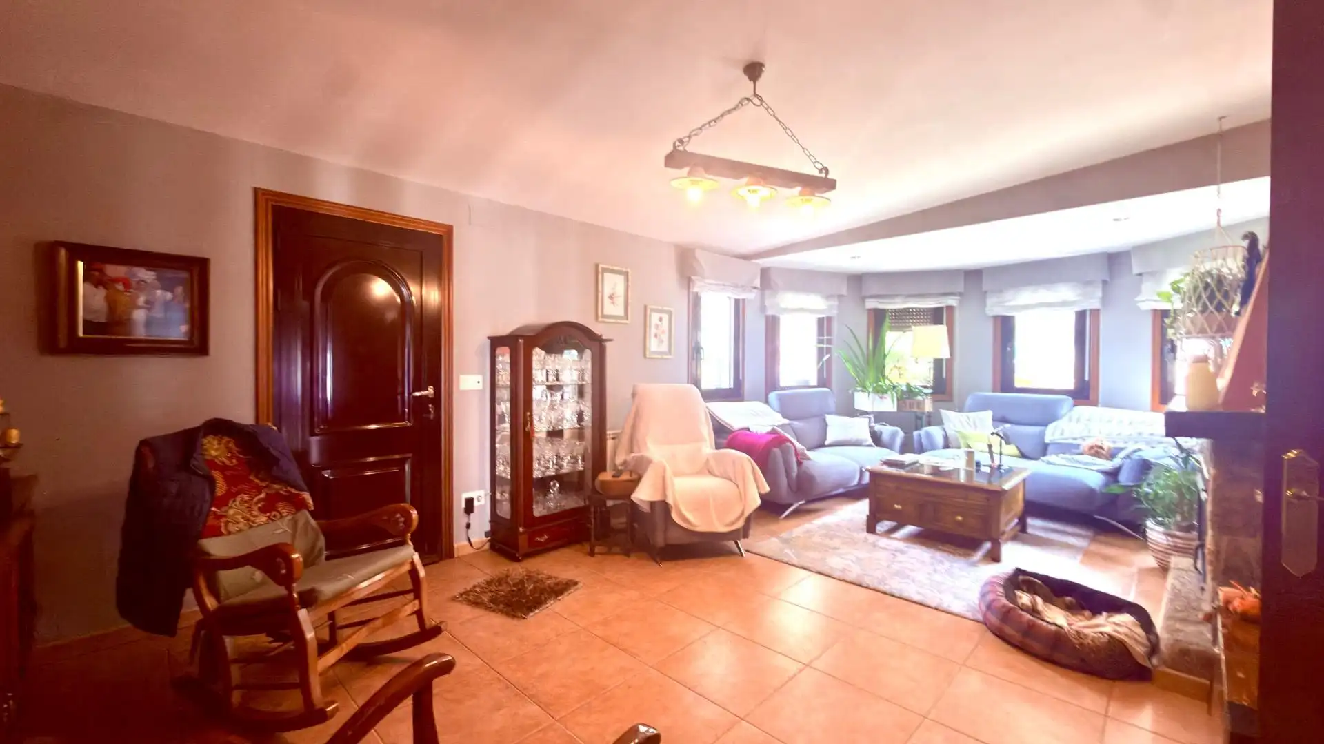 Living room of Houses for sale in Esgos  with Private garden, Parquet flooring and Furnished