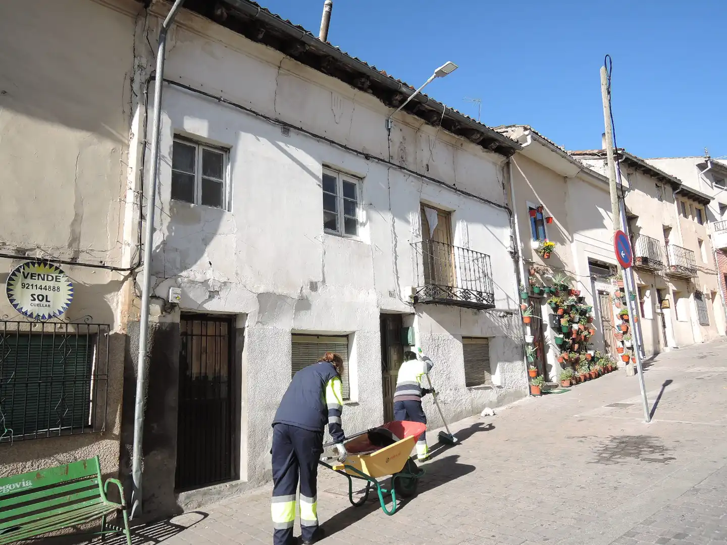 Vista exterior de Casa o xalet en venda en Cuéllar