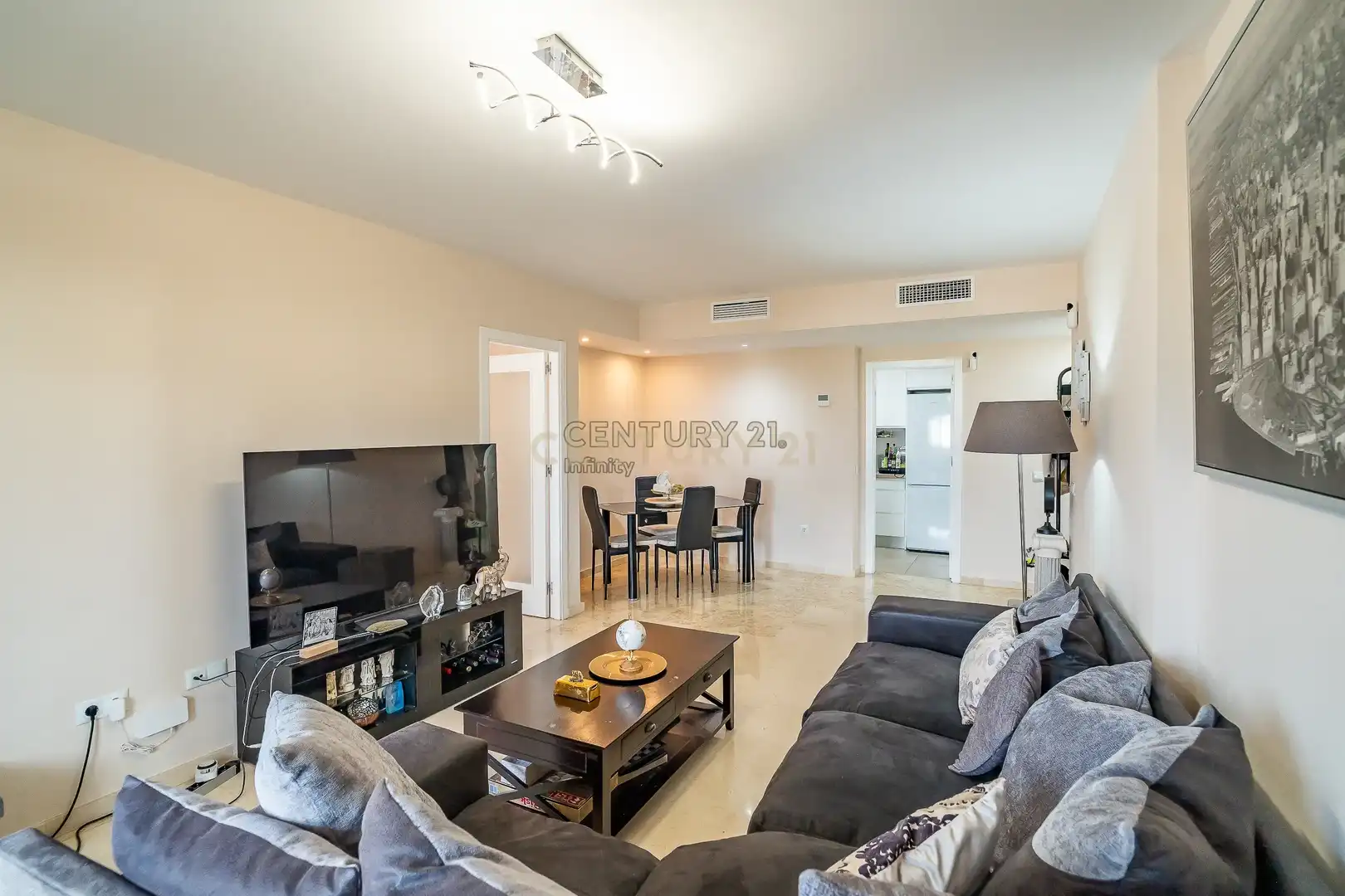 Living room of Flat for sale in Mijas  with Air Conditioner and Swimming Pool