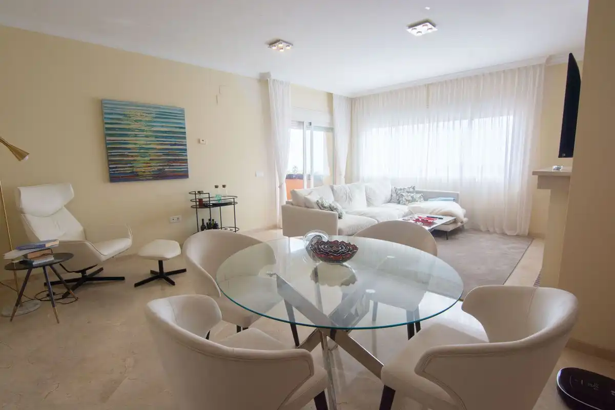 Sala de estar de Piso en venta en Ojén con Trastero y Piscina
