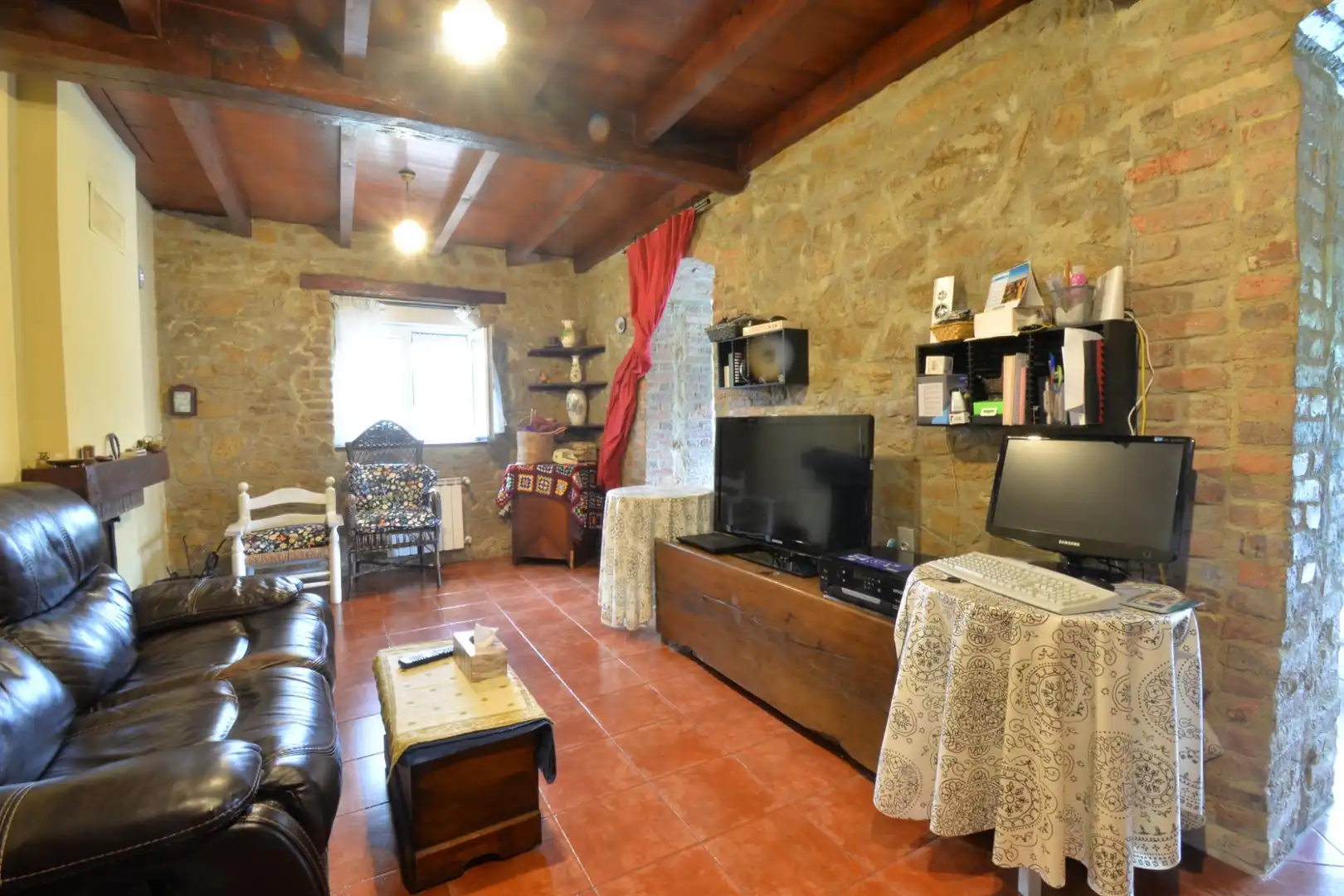 Sala de estar de Casa o chalet en venta en Langreo con Calefacción, Jardín privado y Terraza