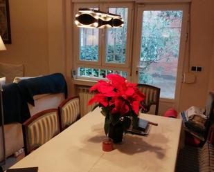 Dining room of Flat for sale in  Madrid Capital  with Air Conditioner, Heating and Private garden